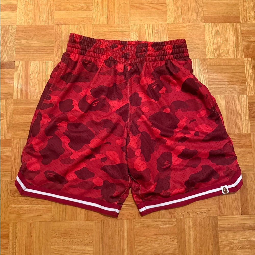 Bape red Camouflage basketball Shorts